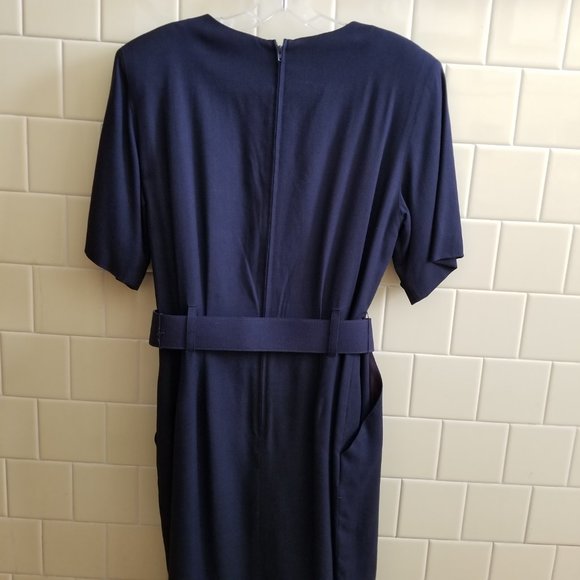 NEW Santa Fe by Jim Tremblay Navy Dress, Size 10 Made in USA - Picture 4 of 11
